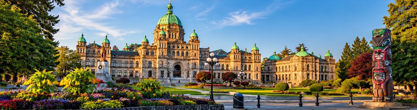 BC Parliament Buildings in Victoria